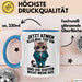 Sarkastische Katze Tasse Geschenk Lustige Geschenkidee Tief Einatmen Idioten Nicht Mehr Aus Blau Trendation