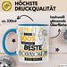 Beste Bogenschützin Der Welt Tasse Geschenk für Eine Bogenschützin Geprüft Und Sicher Geschenkidee Geburtstag Weihnachten Blau Trendation