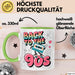 Vintage Retro Musik Tasse Geschenk Zurück in die 90er Geschenkidee Lustig Grün Trendation