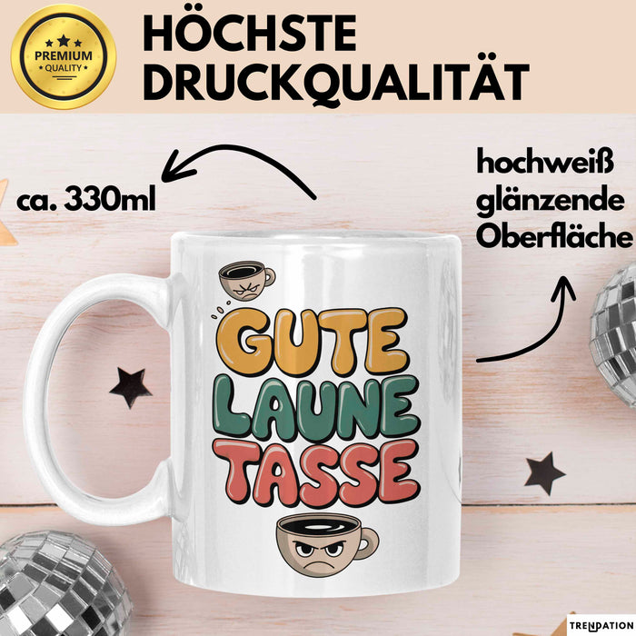 Sarkasmus Tasse Geschenkidee Gute Laune Tasse Sarkastische Weiß Trendation
