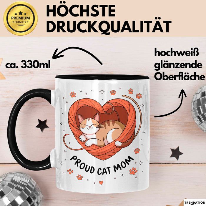 Katzen Mama Tasse Geschenk Lustige Geschenkidee Spruch Für Katzen Eltern Trendation