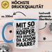 Sarkastischer Glatzkopf Tasse Geschenk Lustige Geschenkidee Mit So Einem Körper Wer Braucht Schon Haare Blau Trendation