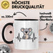 Koala Tierliebhaber Tasse Geschenk Lustige Geschenkidee Spruch Koala Herzschlag Schwarz Trendation
