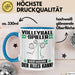 Volleyballspieler Tasse Geschenk für Volleyballspieler Der Mann Der Alles Kann Geschenkidee zum Geburtstag Blau Trendation