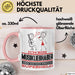 Musikliebhaber Geschenk Tasse Ich Bin Musikliebhaber Aber Sag Doch Einfach Superheld Lustige Geschenkdiee für Musikliebhaber Kaffee-Becher Rosa Trendation