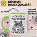 Sarkastische Katze Tasse Geschenk Lustige Geschenkidee Ich Hasse Morgenmenschen und morgen Grün Trendation