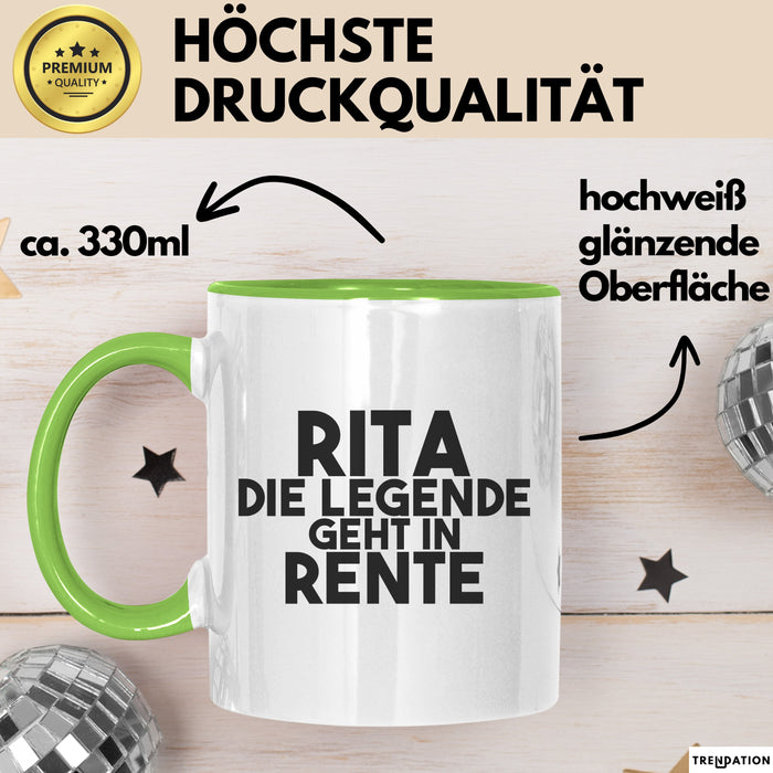 Rita Tasse Rita – Die Legende Geht In Rente Geschenk