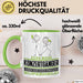 Konzertgänger Geschenk Tasse Ich Bin Konzertgänger Aber Sag Doch Einfach Superheld Lustige Geschenkdiee für Konzertgänger Kaffee-Becher Grün Trendation