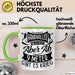 Handball Geschenk Tasse Geschenkidee Handball-Spieler Handballspielerin Mädchen Jungs Kaffee-Becher Ab 9 Meter Gibt Es Krieg Grün Trendation