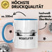Gewichtheber Tasse Geschenkidee für Fitness Biest Blau Trendation