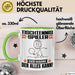 Tischtennisspieler Tasse Geschenk für Tischtennisspieler Der Mann Der Alles Kann Geschenkidee zum Geburtstag Grün Trendation