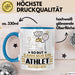 Athlet Geschenk Tasse So Gut Kann Nur Ein Athlet Aussehen Geschenkidee Kaffee-Becher Blau Trendation