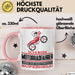 Motorradfahrer Geschenk Tasse Ich Bin Motorradfahrer Aber Sag Doch Einfach Superheld Lustige Geschenkdiee für Motorradfahrer Kaffee-Becher Rosa Trendation