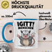 Sarkastischer Sarkasmus Introvertierter Tasse Geschenk Lustige Geschenkidee Spruch Igitt Menschen Blau Trendation