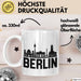 Berlin Tasse Geschenk Stadt Deutschland Hauptstadt Becher Weiß Trendation