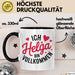 Helga Tasse Geschenk Ich Bin Vollkommen Helga Geschenkidee Geburtstag Schwarz Trendation