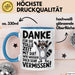 Büro Arbeit Kollege Tasse Becher Geschenk Lustige Geschenkidee Spruch Danke Für Die Tolle Zeit Mit Dir Wir Werden Dich Sehr Vermissen Blau Trendation