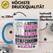 Stiefcousin Geschenk Tasse Lustiger Spruch Erheben Sie Sich Der Stiefcousin Betritt den Raum Blau Trendation
