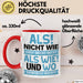 Lustige Tasse Geschenk Als Nicht Wie Sprachwitz Witziger Spruch Rot Trendation