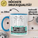 Kung-Fu-Meister Geschenk Tasse Ich Bin Kung-Fu-Meister Aber Sag Doch Einfach Superheld Lustige Geschenkdiee für Kung-Fu-Meister Kaffee-Becher Blau Trendation