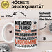 Halbschwäger Geschenk Tasse Lustige Geschenkidee für Halbschwäger Geburtstag Kaffee-Becher Niemand Ist Perfekt Aber Als Halbschwäger Ist Man Nah Dran Weiß Trendation