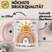 Baby Geburt Neue Eltern Tasse Geschenk Lustige Geschenkidee Spruch Hallo Kleiner Sonnenschein Rosa Trendation