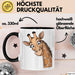 Sarkastische Giraffe Tasse Geschenk Lustige Geschenkidee Spruch Schwarz Trendation
