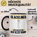 Slackliner Tasse Geschenk für Slackliner Der Mann Der Alles Kann Geschenkidee zum Geburtstag Schwarz Trendation