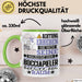 Bocciapieler Geschenk Tasse Lustiger Spruch Erheben Sie Sich Der Bocciapieler Betritt den Raum Grün Trendation