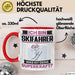 Skifahrer Tasse Geschenk für Skifahrer Geburtstag Lustiger Spruch Kaffee-Becher Was Ist Deine Superkraft Rot Trendation