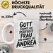 Andrea Tasse Geschenk Gott Formte Die Perfekte Frau Andrea Geschenkidee Weiß Trendation