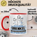 Urenkel Geschenk Tasse Ich Bin Urenkel Aber Sag Doch Einfach Superheld Lustige Geschenkdiee für Urenkel Kaffee-Becher Rot Trendation