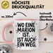 Marion Tasse Geschenk Wo Eine Marion Ist Ist Auch Ein Weg Geschenkidee Becher mit Name Rosa Trendation