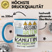 Kanutin Tasse Geschenk Lustig Abstand Halten Hochleistungs-Kanutin Mit Drang Zur Perfektion Bei Der Arbeit Blau Trendation