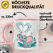 Elefantenliebhaber Tasse Geschenkidee für Wildtier Fans Rosa Trendation