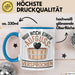 Lustige Tasse Geschenk Aufguss Versprochen Witziger Becher Blau Trendation