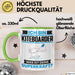 Kiteboarder Tasse Geschenk für Kiteboarder Geburtstag Lustiger Spruch Kaffee-Becher Was Ist Deine Superkraft Grün Trendation