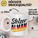 Deutschland Deutscher Bürger Tasse Geschenk Lustige Geschenkidee Spruch Stolzer Alman Weiß Trendation