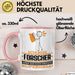 Forscher Geschenk Tasse Ich Bin Forscher Aber Sag Doch Einfach Superheld Lustige Geschenkdiee für Forscher Kaffee-Becher Rosa Trendation