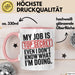 Job Tasse Geschenk My Job Is Top Secret Geschenkidee Lustig Beruf Rosa Trendation