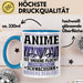 Anime Tasse Geschenk Realitätsflucht Lustiger Spruch Manga Fans Blau Trendation