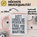 Martina Tasse Geschenk Gott Formte Die Perfekte Frau Martina Geschenkidee Rosa Trendation