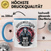 Sensenmann Tasse Geschenk Lustige Geschenkidee Spruch Beruflich Wollte Ich Schon Immer Was Mit Menschen Machen Blau Trendation