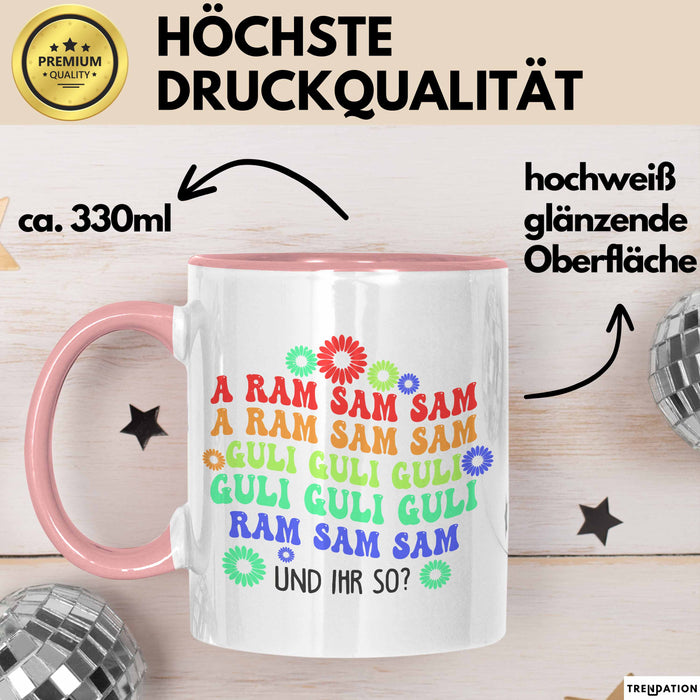 Büroarbeit Kollege Tasse Geschenk Lustige Geschenkidee Spruch Rosa Trendation