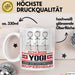 Yogi Geschenk Tasse Ich Bin Yogi Aber Sag Doch Einfach Superheld Lustige Geschenkdiee für Yogi Kaffee-Becher Weiß Trendation