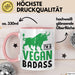 Veganer Tasse Geschenk Gym Vegan Gesund Stier Geschenkidee Rosa Trendation