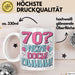70er Geburtstag Geschenk Männer Frauen 70 Nein Doch Ohhhh Lustiger Spruch Geschenkidee Kaffee-Becher Weiß Trendation