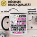 Hundegassi-Service Geschenk Tasse Lustiger Spruch Erheben Sie Sich Der Hundegassi-Service Betritt den Raum Schwarz Trendation