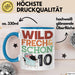 10. Geburtstag Geschenk Tasse Becher Wild Frech Und Schon 10 Blau Trendation