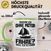 Segelboot Tasse Geschenk Segler Warum Ich Ohne Motor Fahre Weil Ich Es Kann Grün Trendation